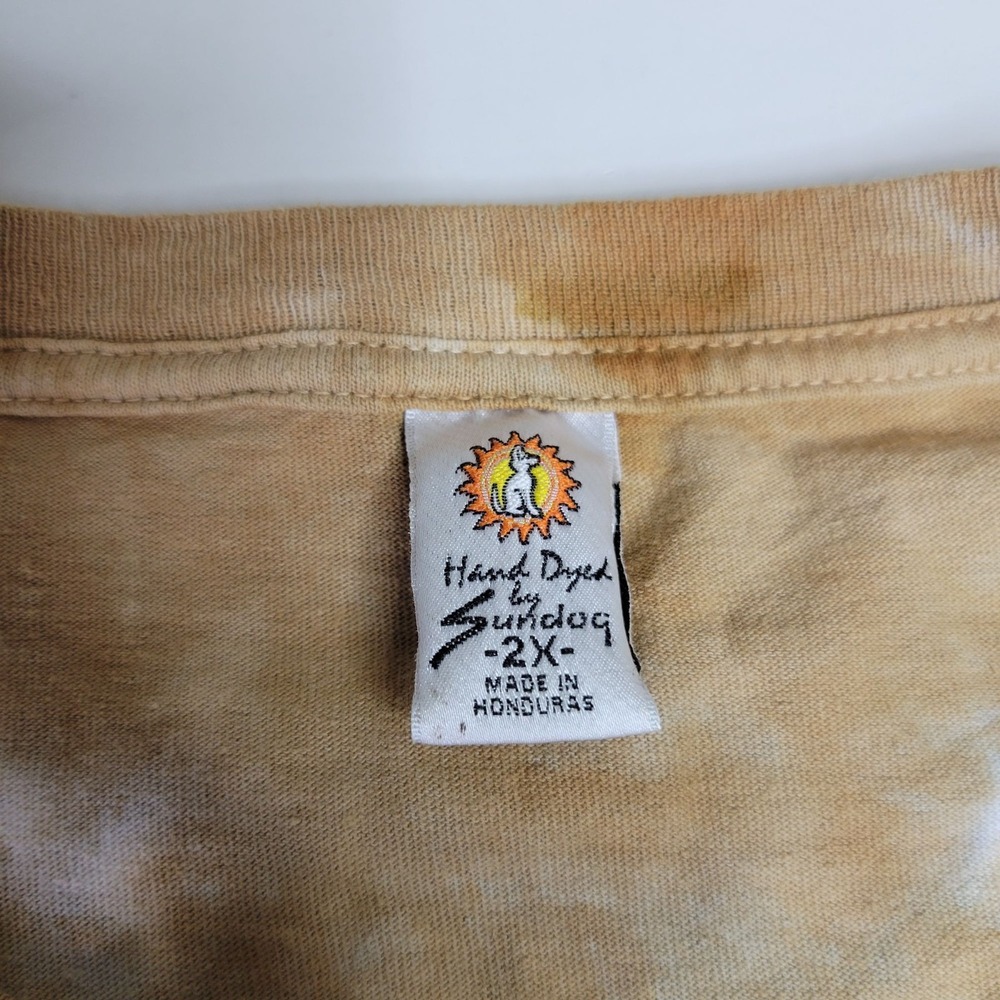 VTG Grateful Dead Skeleton & Roses Tie-Dye T-Shirt 2X By Sundog Hand Dyed Cotton - Picture 3 of 5